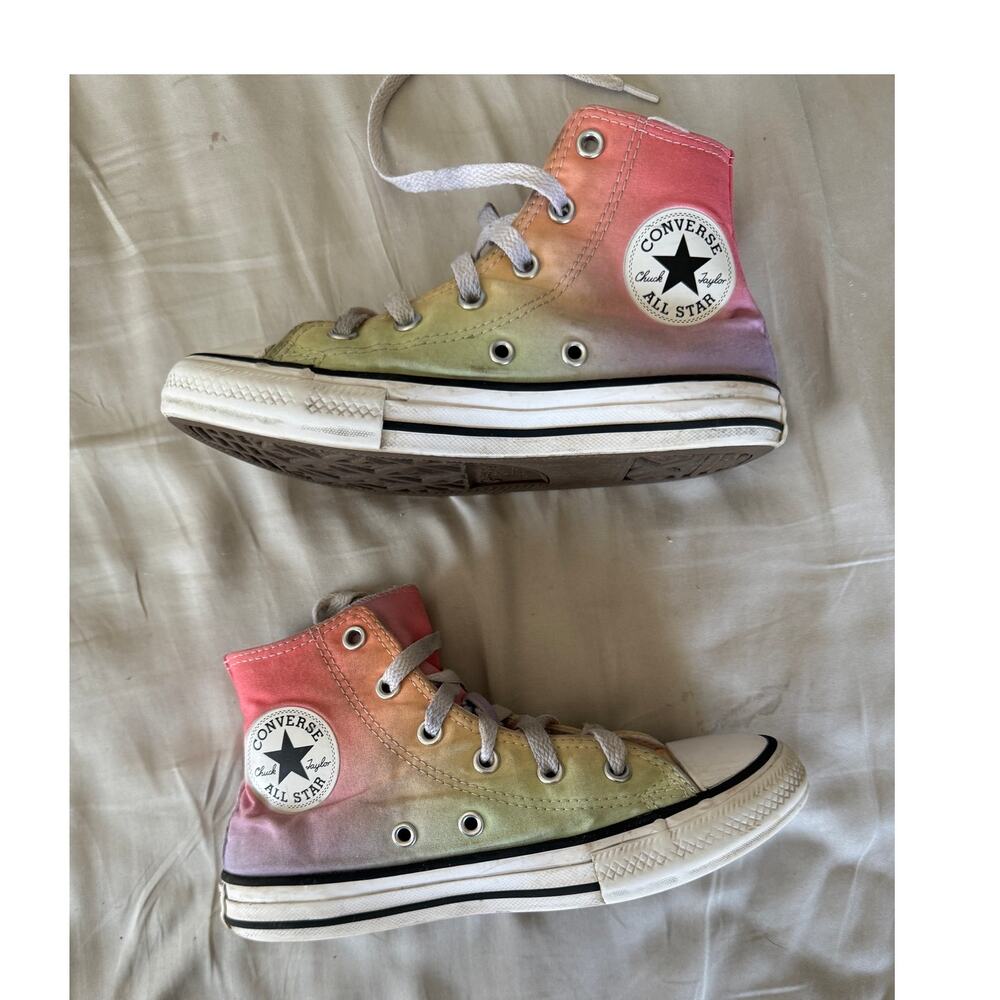 Converse pink sneakers size 3